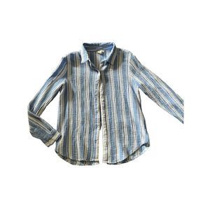 Lucky Brand Striped Cotton Button Up